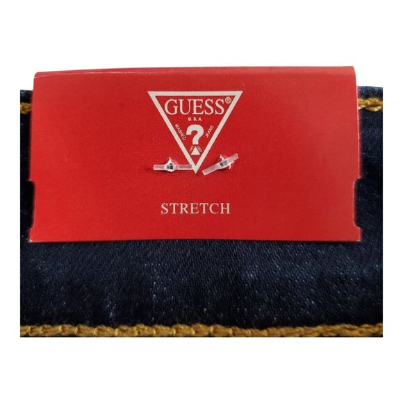 NWT GUESS Men's Athletic Tapered Distressed Blainn Wash Stretch Blue Jeans - Picture 9 of 15